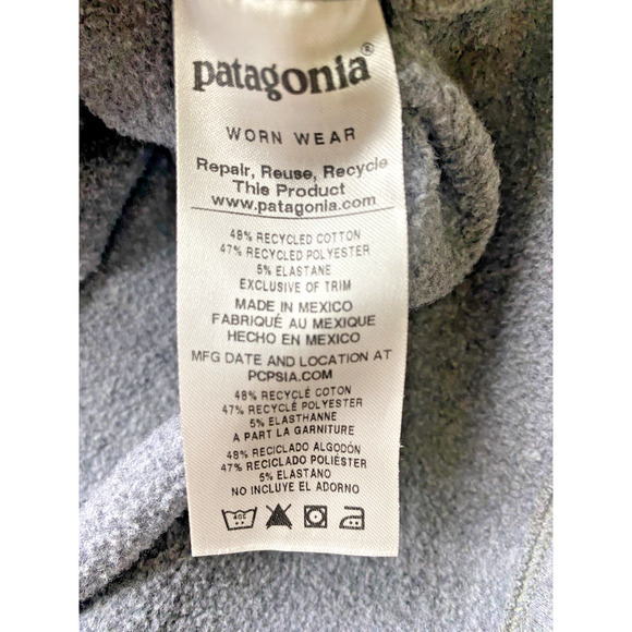 Patagonia Sweater Womens XL Gray & Pastel P6 Logo Uprisal Hoody Casual Normcore - Picture 6 of 11